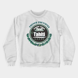 TAHITI Round Emblem Crewneck Sweatshirt